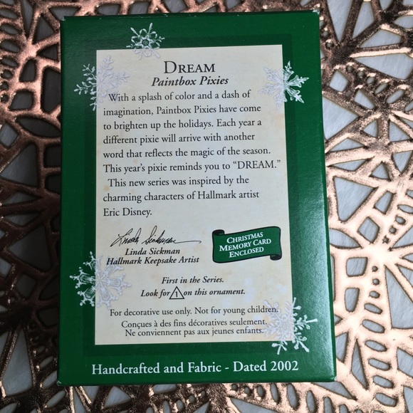 HALLMARK Dream Tree Ornament Paintbox Pixies #1 Miniature Clown Wizard 2002 - Picture 2 of 6